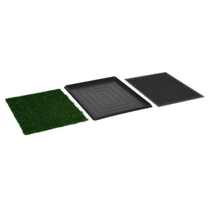 vidaXL Pet Potty with Tray & Artificial Grass Green 64x51x3 cm Toilet