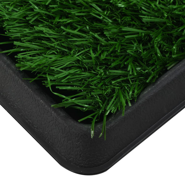 vidaXL Pet Potty with Tray & Artificial Grass Green 64x51x3 cm Toilet