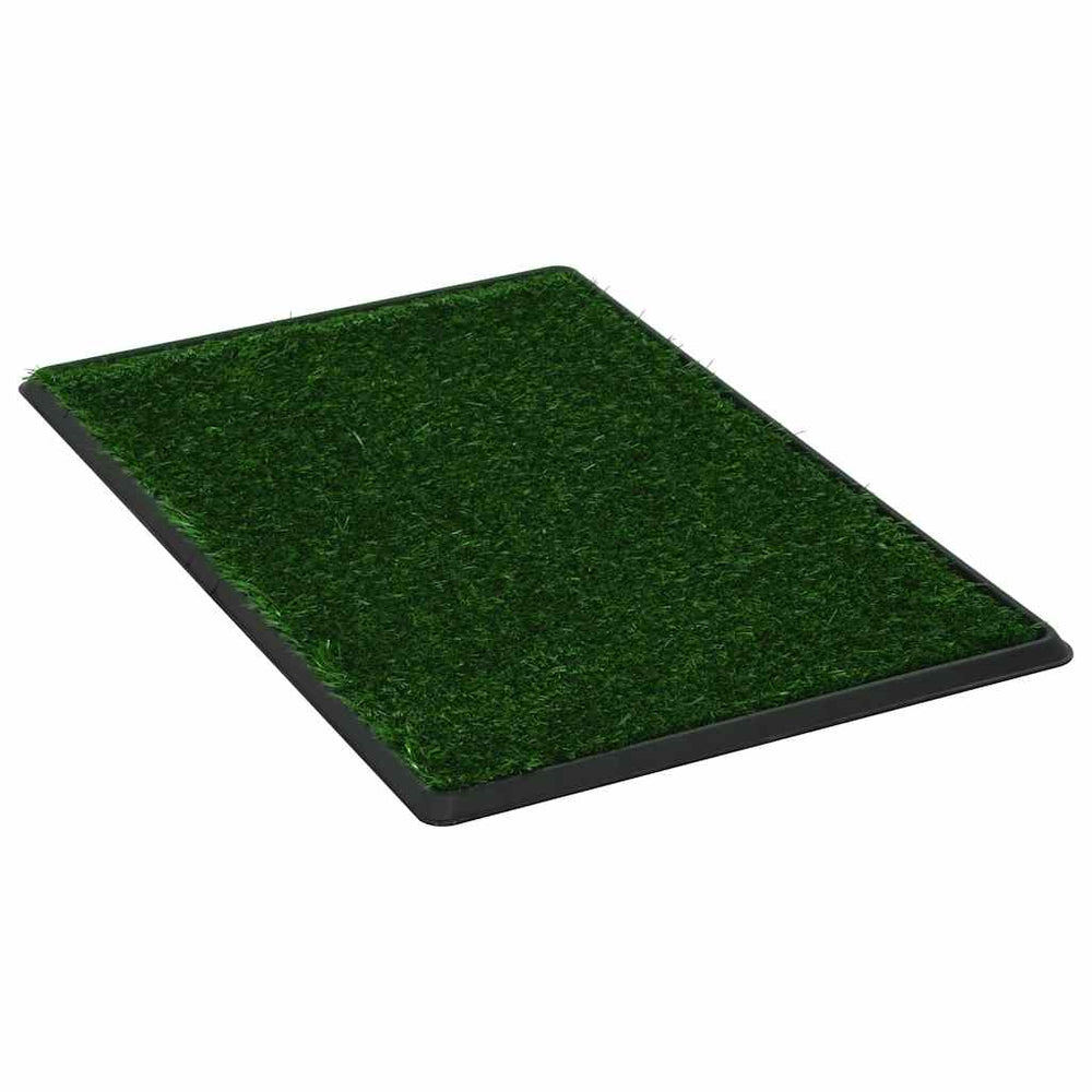 vidaXL Pet Toilet with Tray & Artificial Grass Green 76x51x3 cm Toilet