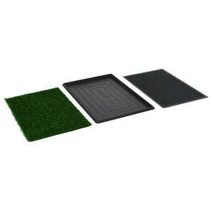 vidaXL Pet Toilet with Tray & Artificial Grass Green 76x51x3 cm Toilet