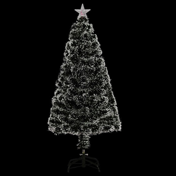 Vorbeleuchteter Weihnachtsbaum mit Ständer und LED 120 cm Glasfaser