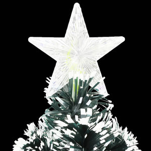 Vorbeleuchteter Weihnachtsbaum mit Ständer und LED 120 cm Glasfaser