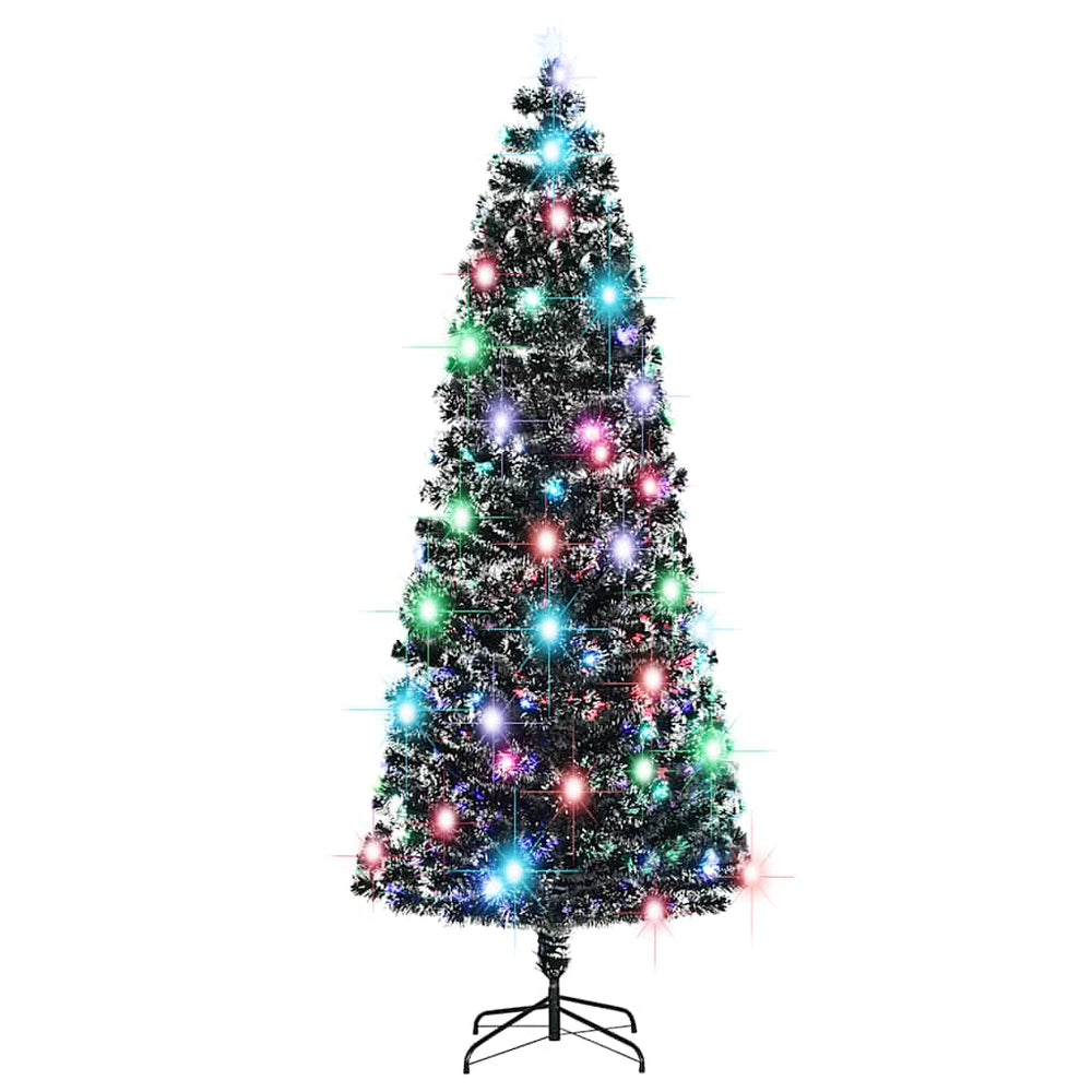 vidaXL Pre-Lit Christmas Tree with Stand and LED 240 cm Fibre Optic