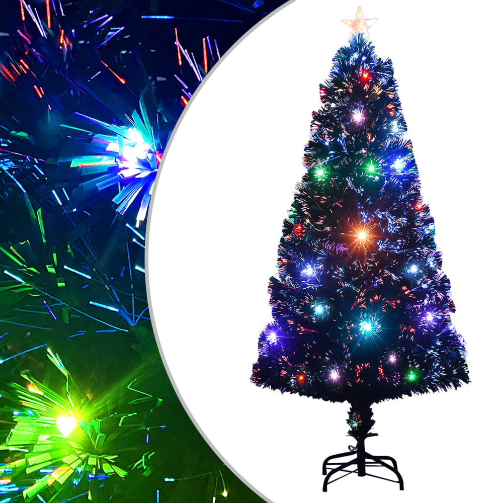 vidaXL Pre-Lit Christmas Tree with Stand and LED 120 cm Fiber Optic