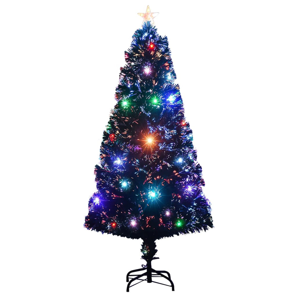 vidaXL Pre-Lit Christmas Tree with Stand and LED 120 cm Fiber Optic