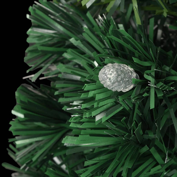 vidaXL Pre-Lit Christmas Tree with Stand and LED 210 cm Fiber Optic