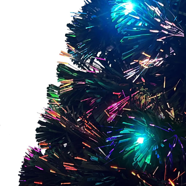 vidaXL Pre-Lit Christmas Tree with Stand and LED 210 cm Fiber Optic