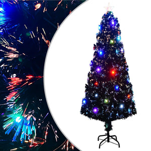 vidaXL Pre-Lit Christmas Tree with Stand and LED 240 cm Fibre Optic