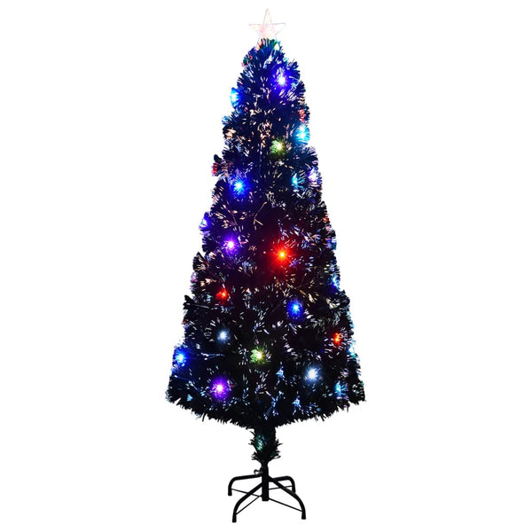 vidaXL Pre-Lit Christmas Tree with Stand and LED 240 cm Fibre Optic