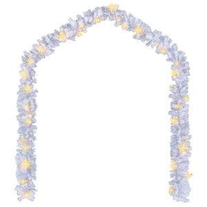 vidaXL Christmas Garland with LED Lights 5 m White