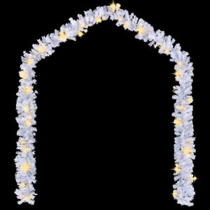 vidaXL Christmas Garland with LED Lights 5 m White