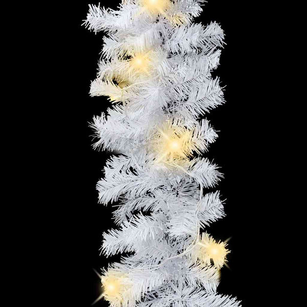 Weihnachtsgirlande mit LED-Lichtern 5 m Weiß