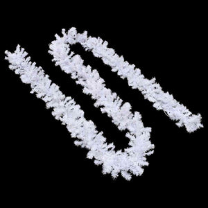 vidaXL Christmas Garland with LED Lights 10 m White