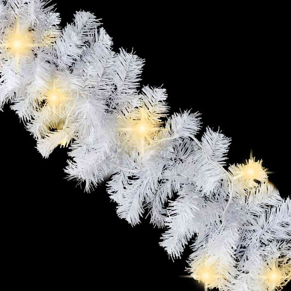 Weihnachtsgirlande mit LED-Lichtern 10 m Weiß