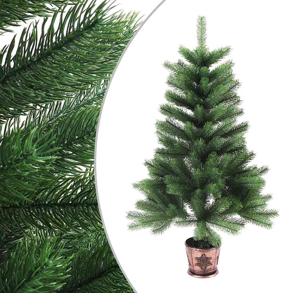 vidaXL Artificial Christmas Tree Realistic Needles 65 cm Green