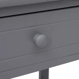 vidaXL Bedside Tables 2 pcs Grey 40x29x42 cm Paulownia Wood