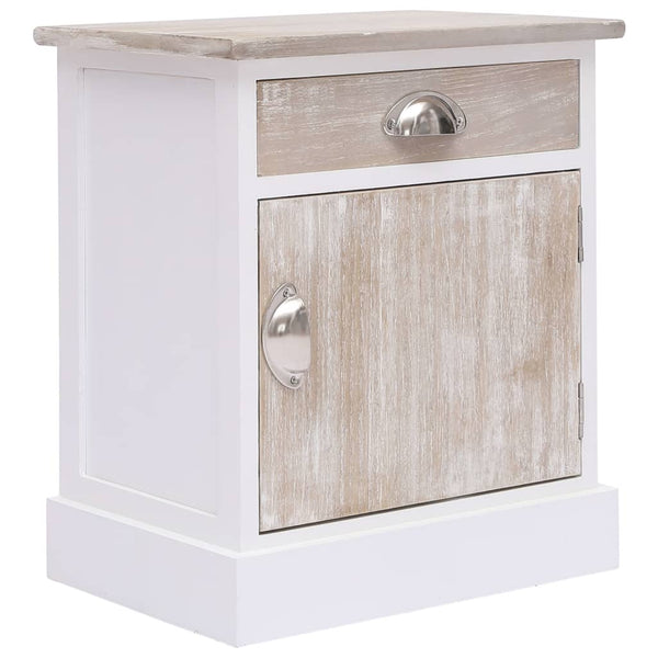vidaXL Bedside Tables 2 pcs 38x28x45 cm Paulownia Wood