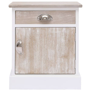 vidaXL Bedside Tables 2 pcs 38x28x45 cm Paulownia Wood