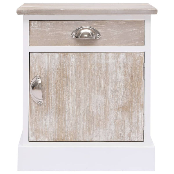 vidaXL Bedside Tables 2 pcs 38x28x45 cm Paulownia Wood