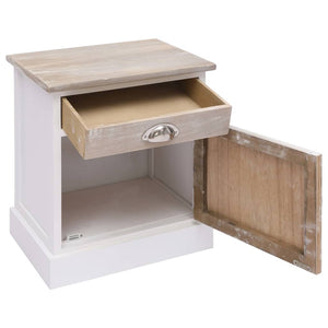 vidaXL Bedside Tables 2 pcs 38x28x45 cm Paulownia Wood