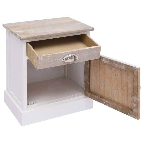 vidaXL Bedside Tables 2 pcs 38x28x45 cm Paulownia Wood