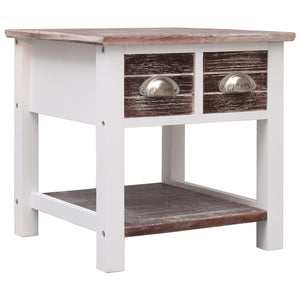 vidaXL Side Table Brown 40x40x40 cm Paulownia Wood
