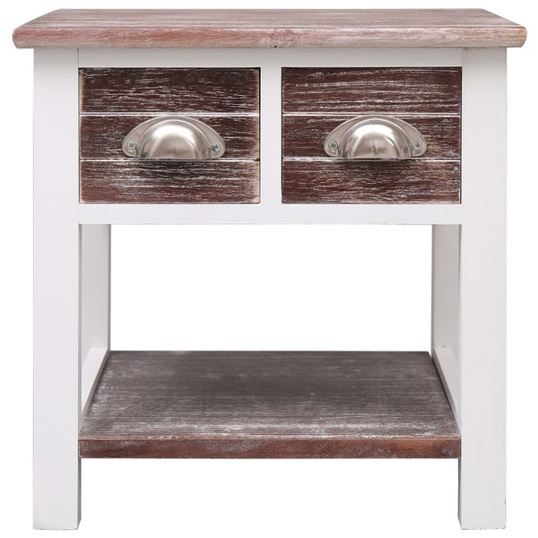vidaXL Side Table Brown 40x40x40 cm Paulownia Wood