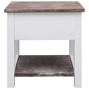vidaXL Side Table Brown 40x40x40 cm Paulownia Wood