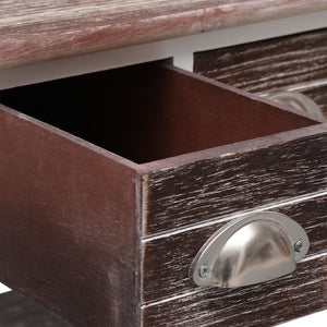 vidaXL Side Table Brown 40x40x40 cm Paulownia Wood