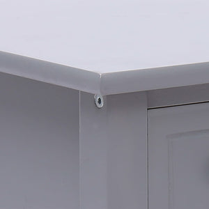 vidaXL Side Table Grey 40x40x40 cm Paulownia Wood