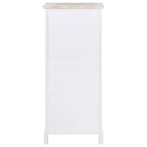 vidaXL Side Cabinet 38x28x86 cm Solid Paulownia Wood