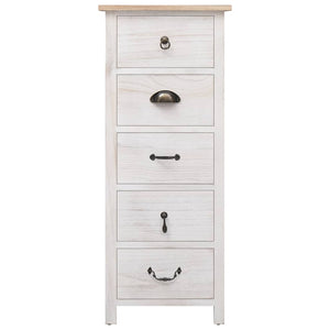vidaXL Sideboard 35x25x87 cm Solid Paulownia Wood