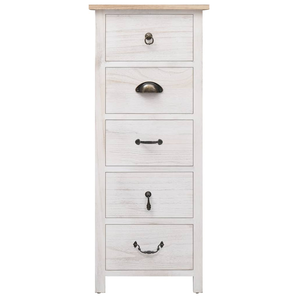vidaXL Sideboard 35x25x87 cm Solid Paulownia Wood