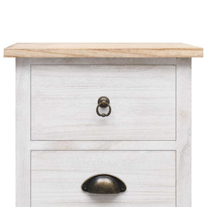 vidaXL Sideboard 35x25x87 cm Solid Paulownia Wood