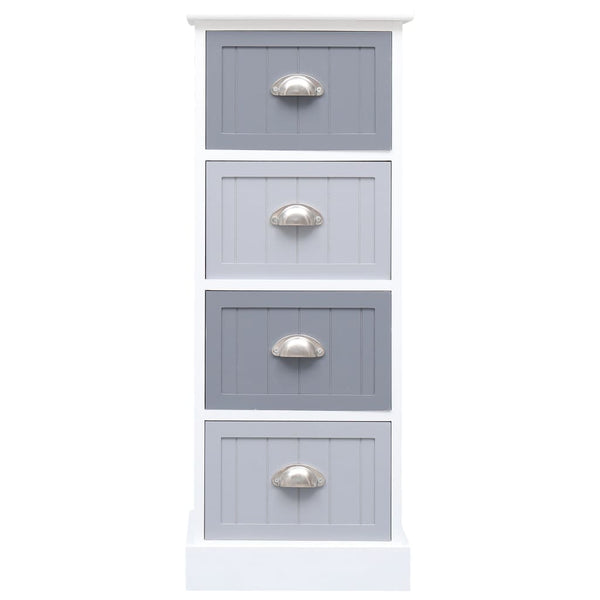 vidaXL Side Cabinet 35x30x90 cm Solid Paulownia Wood