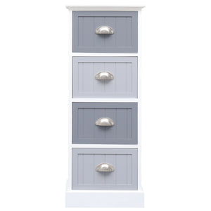 vidaXL Side Cabinet 35x30x90 cm Solid Paulownia Wood