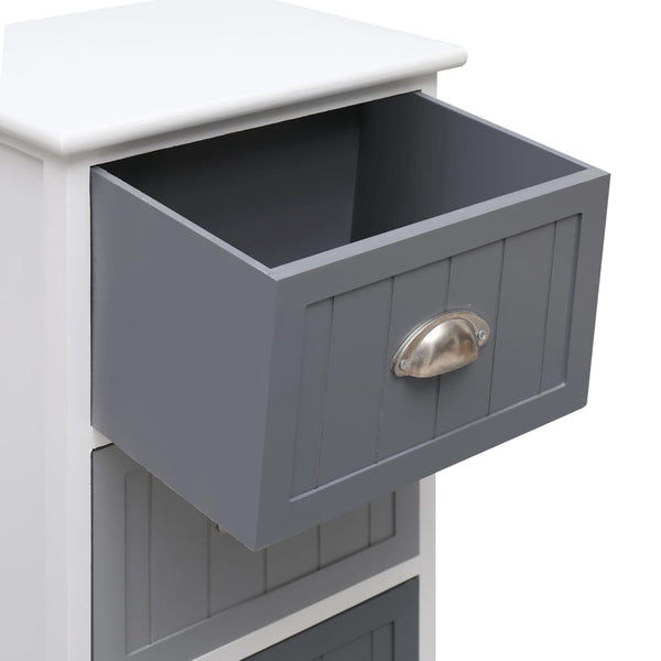 vidaXL Side Cabinet 35x30x90 cm Solid Paulownia Wood