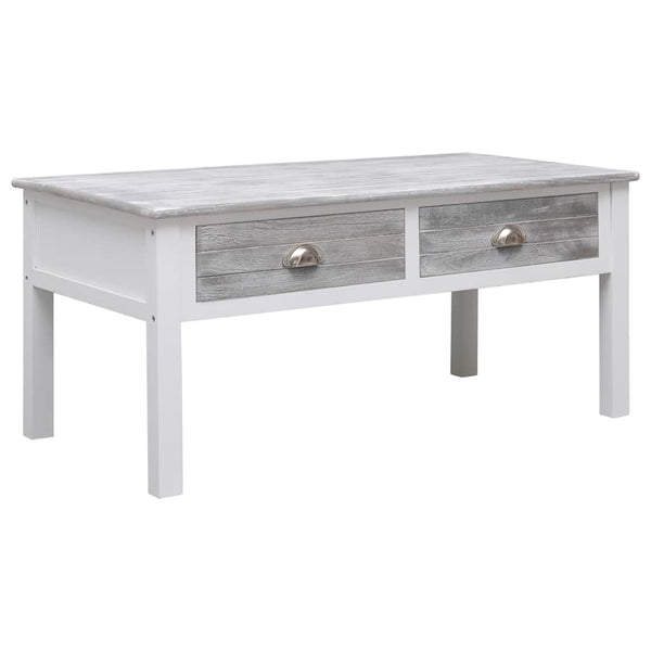 vidaXL Coffee Table Grey 100 x 50 x 45 cm Wood