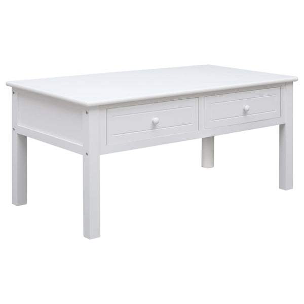 vidaXL Coffee Table White 100 x 50 x 45 cm Wood