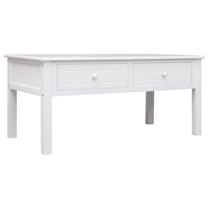 vidaXL Coffee Table White 100 x 50 x 45 cm Wood