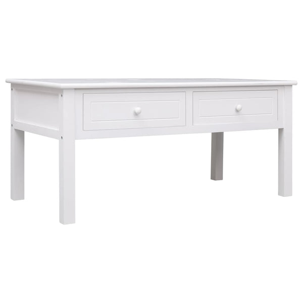 vidaXL Coffee Table White 100 x 50 x 45 cm Wood