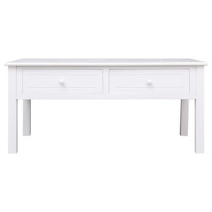 vidaXL Coffee Table White 100 x 50 x 45 cm Wood