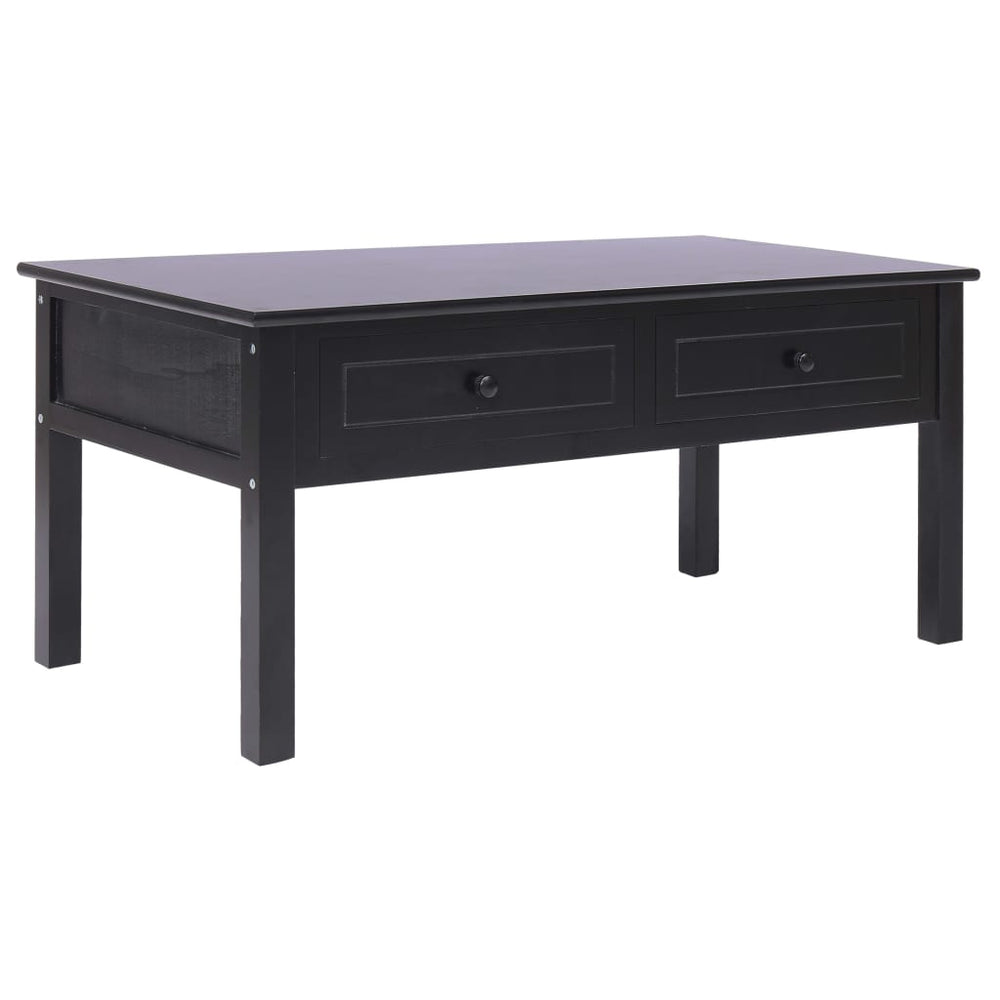 vidaXL Coffee Table Black 100 x 50 x 45 cm Wood