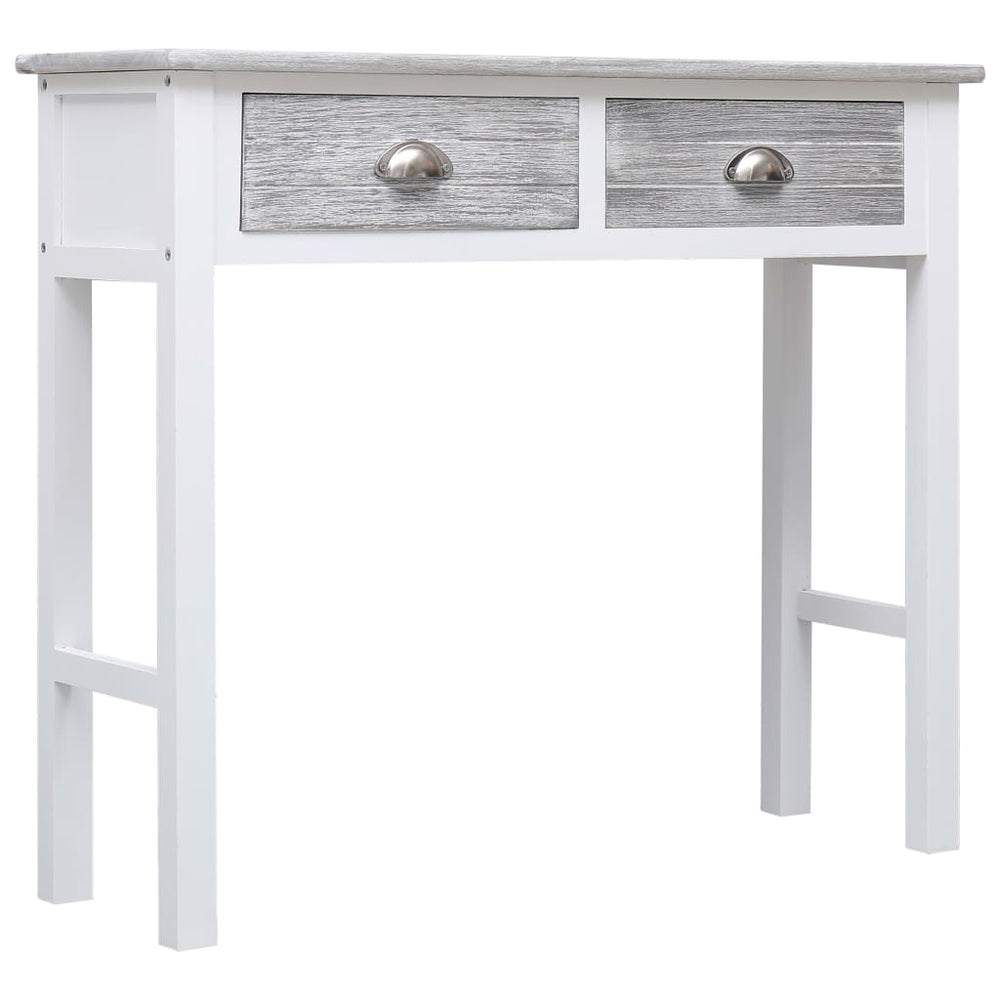 vidaXL Console Table Grey 90x30x77 cm Wood