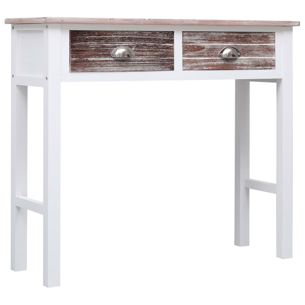 vidaXL Console Table Brown 90x30x77 cm Wood