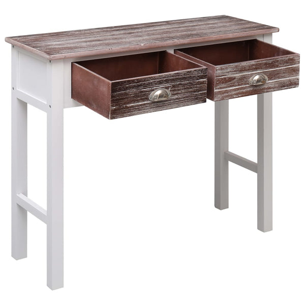 vidaXL Console Table Brown 90x30x77 cm Wood