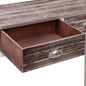 vidaXL Console Table Brown 90x30x77 cm Wood