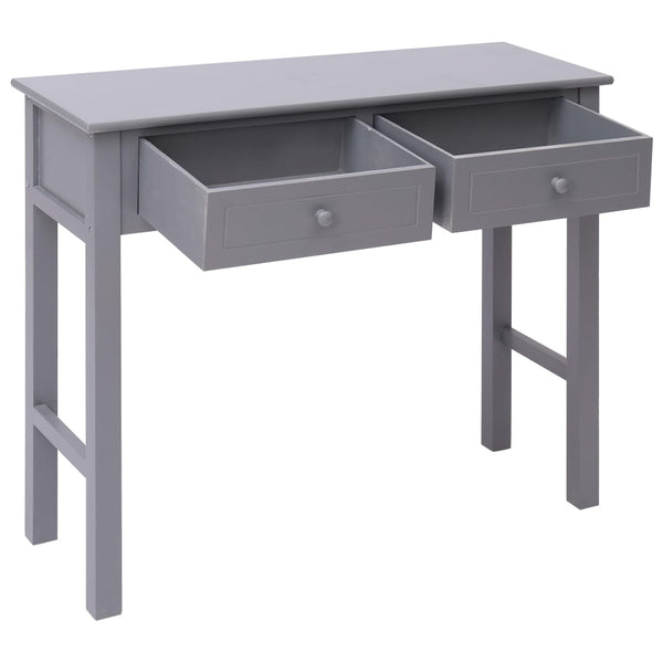 vidaXL Console Table Grey 90x30x77 cm Wood