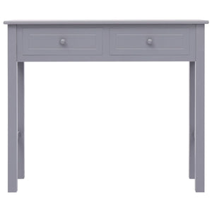 vidaXL Console Table Grey 90x30x77 cm Wood