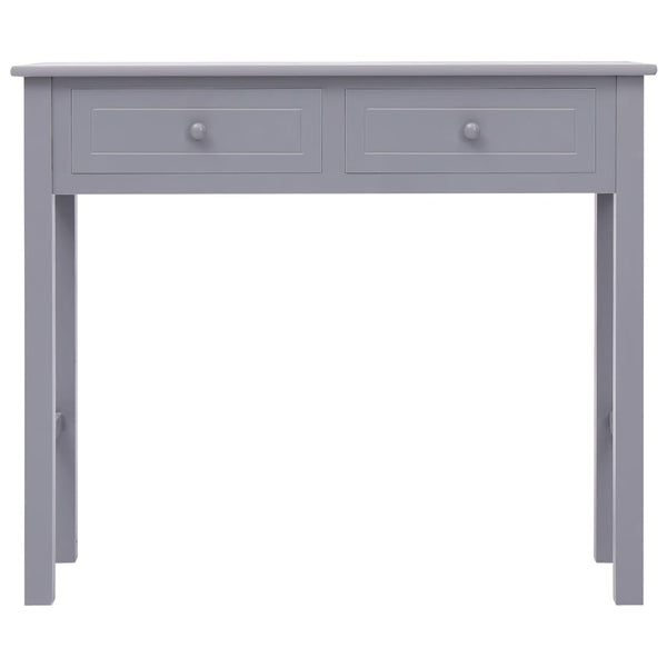 vidaXL Console Table Grey 90x30x77 cm Wood